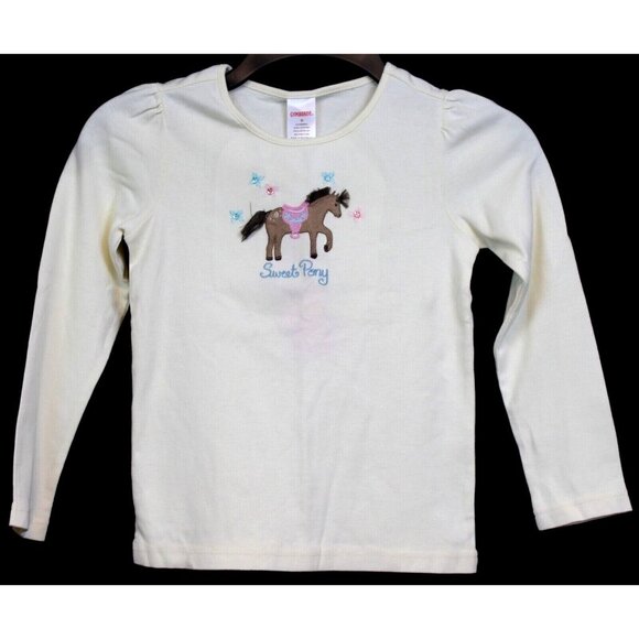 2006 Gymboree Park City Luxe White Sweet Pony Playful Shirt sz 6 8  NWT Cute - Picture 1 of 4
